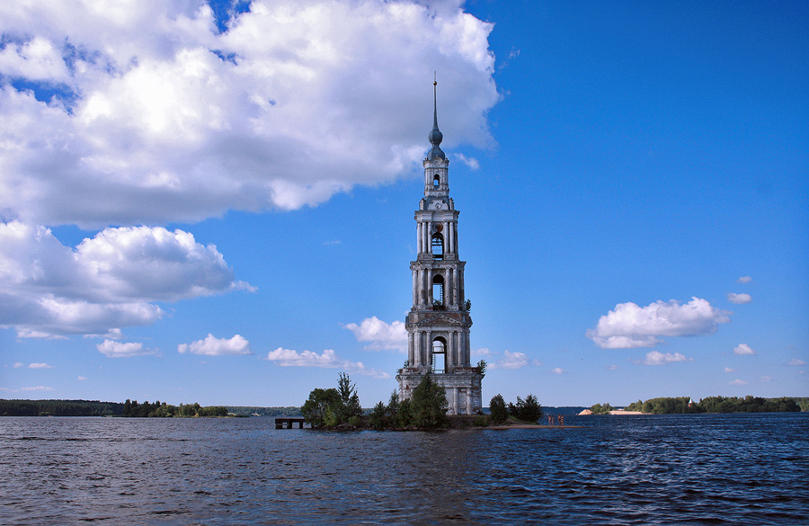 фото "храм на водах. Калязин." метки: архитектура, путешествия, пейзаж, 