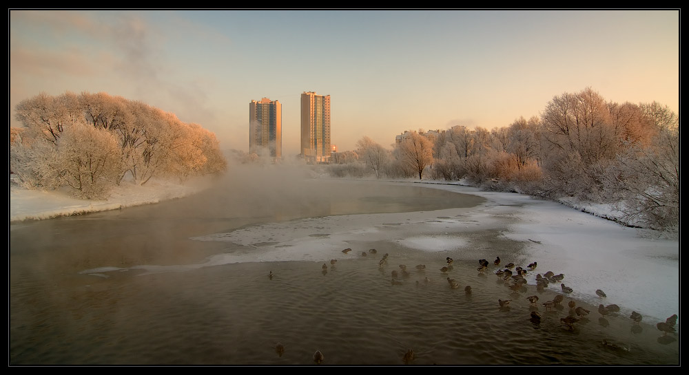 фото "Нежаркое солнце" метки: архитектура, пейзаж, зима