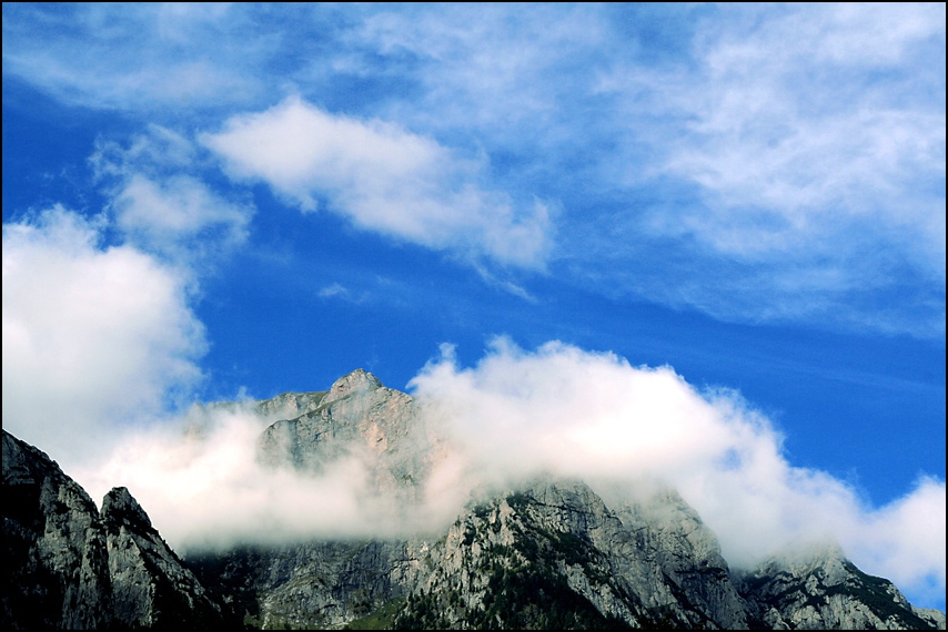 фото "On the mountain peak / На пике горы" метки: пейзаж, горы, облака