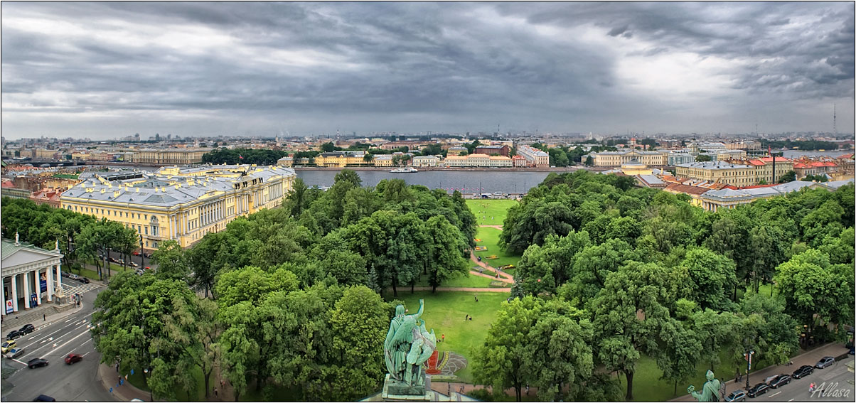 фото "Вид с Северного фасада Иссакиевского собора" метки: архитектура, город, пейзаж, 