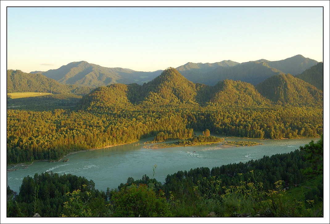 photo "Evening landscape" tags: landscape, mountains, water