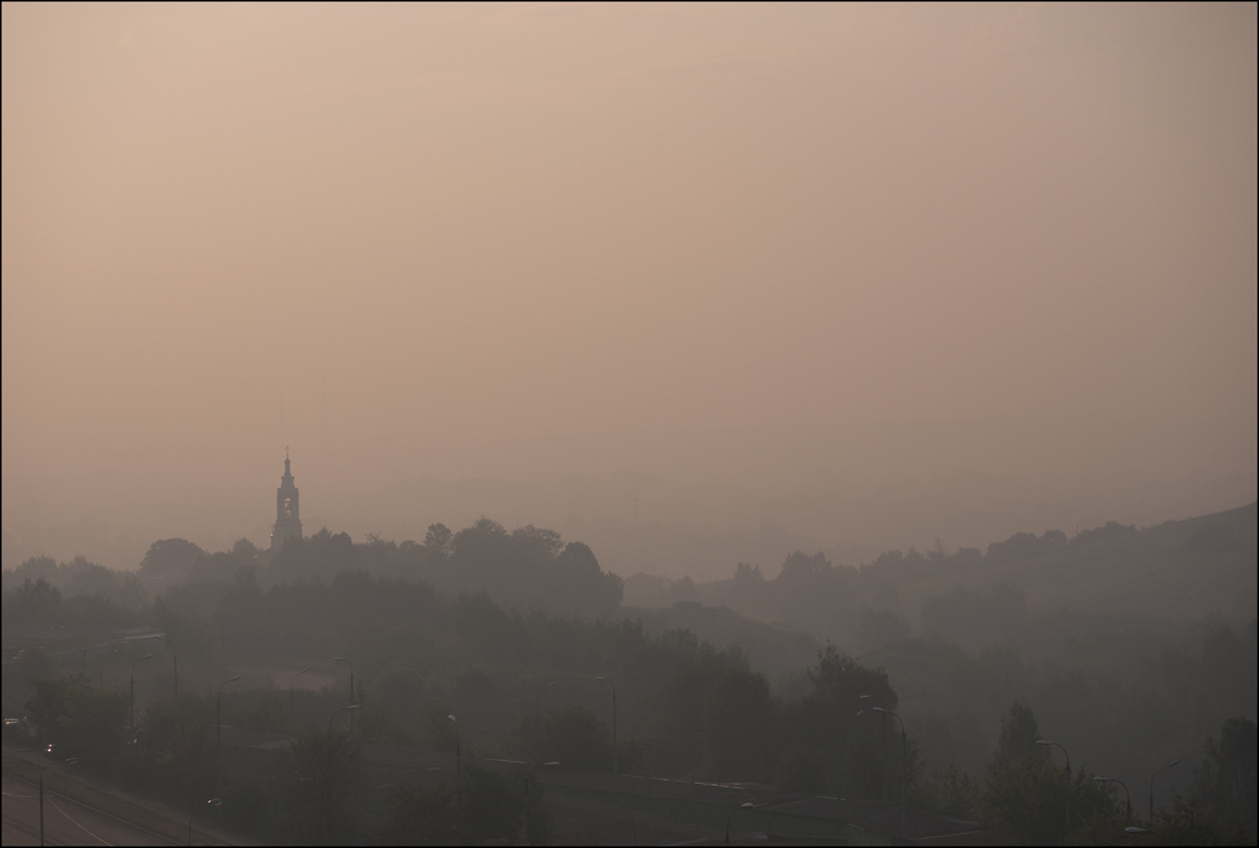 photo "Smog over Moscow ((" tags: landscape, summer