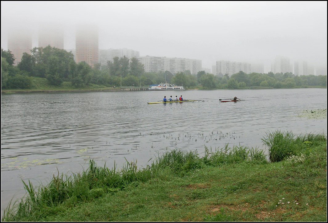 photo "morning on the Moscow River" tags: landscape, city, water