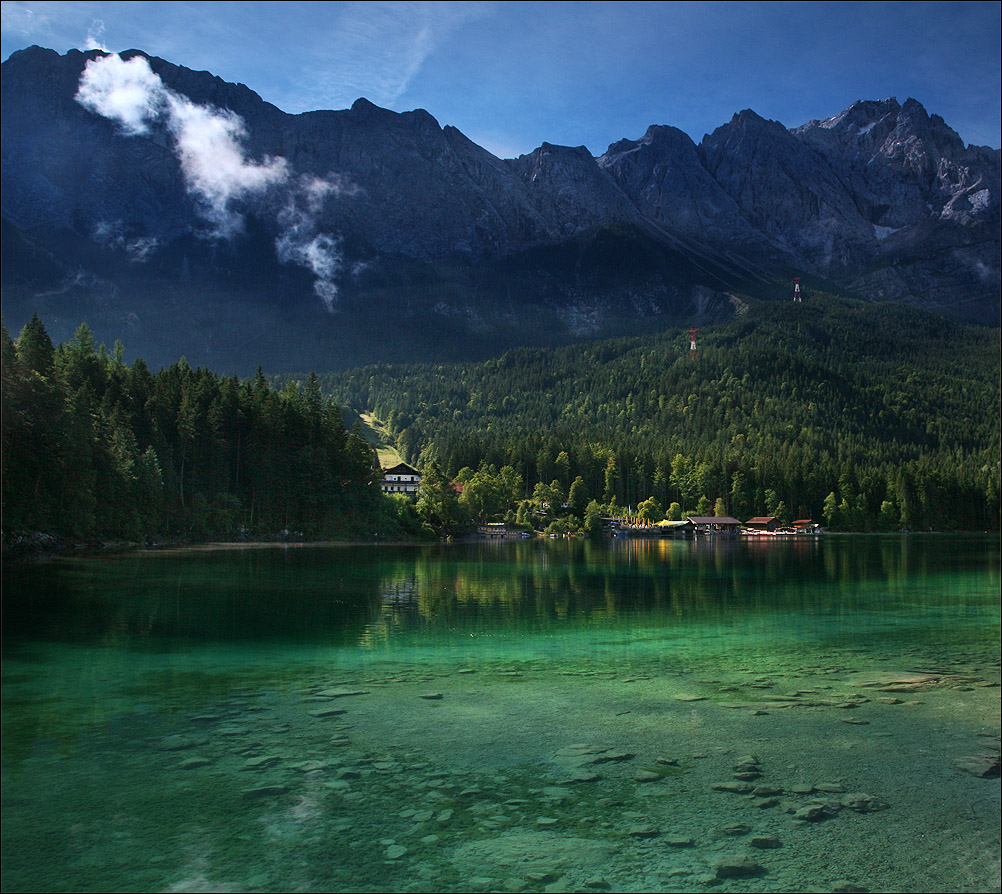 photo "Eibsee" tags: landscape, mountains, water