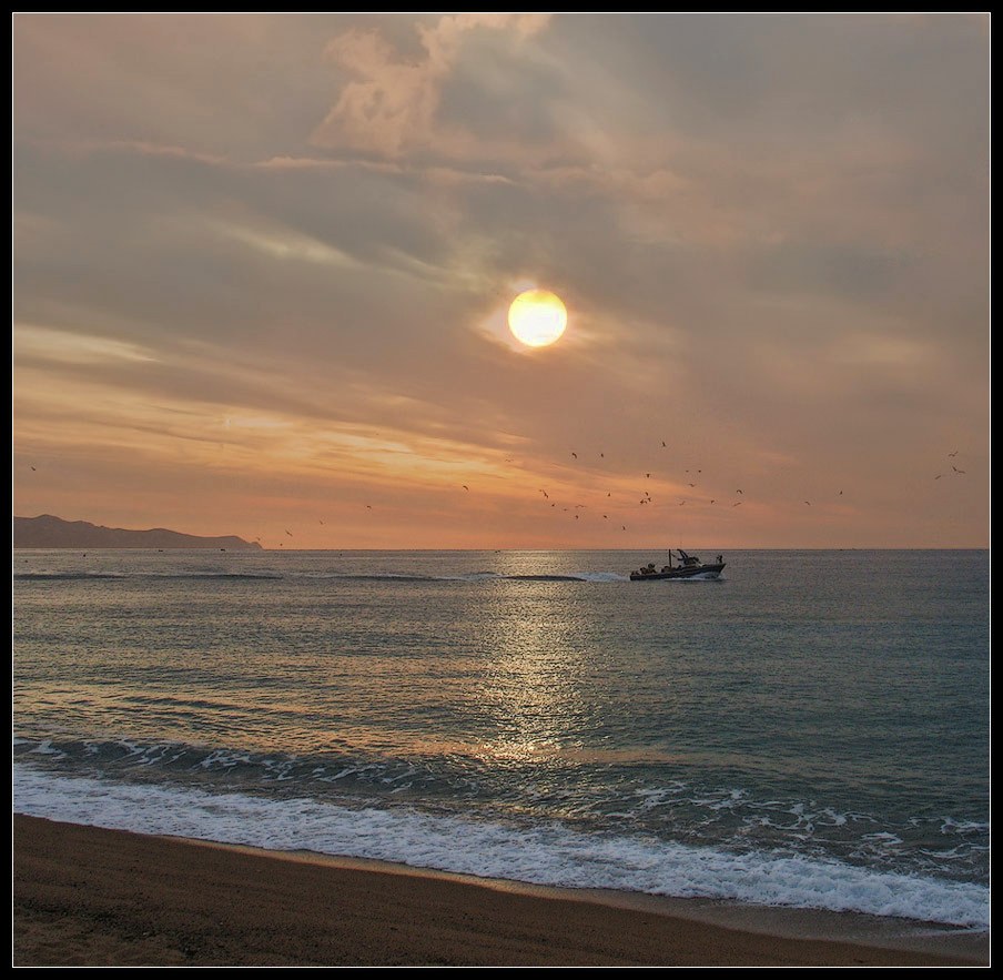 photo "the morning fishing" tags: landscape, sunset, water