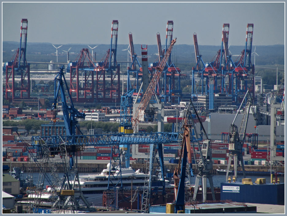 photo "Hamburg Harbour" tags: technics, panoramic, 