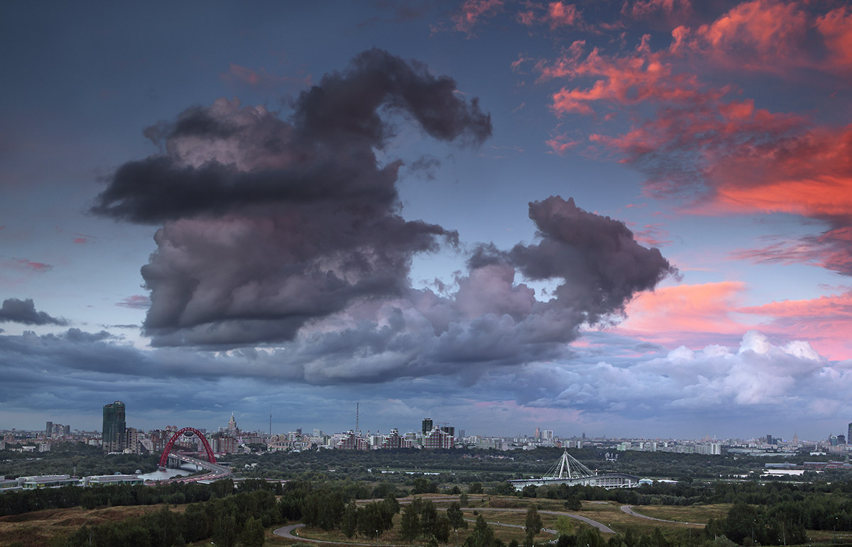 фото "Драконы холодного фронта" метки: пейзаж, лето, облака