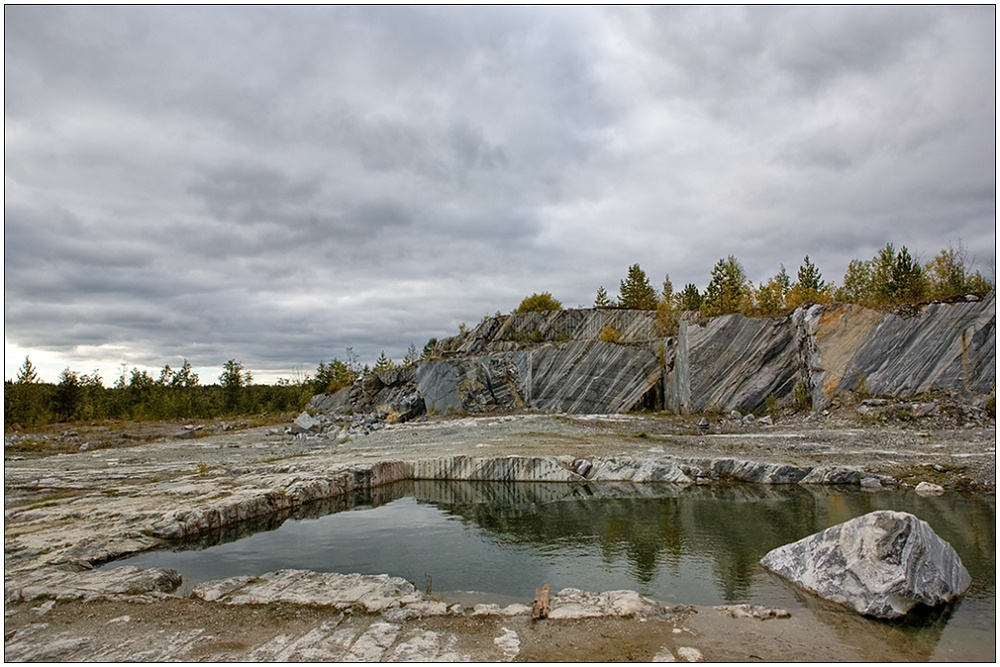 photo "Severe - marble landscape" tags: landscape, autumn, water