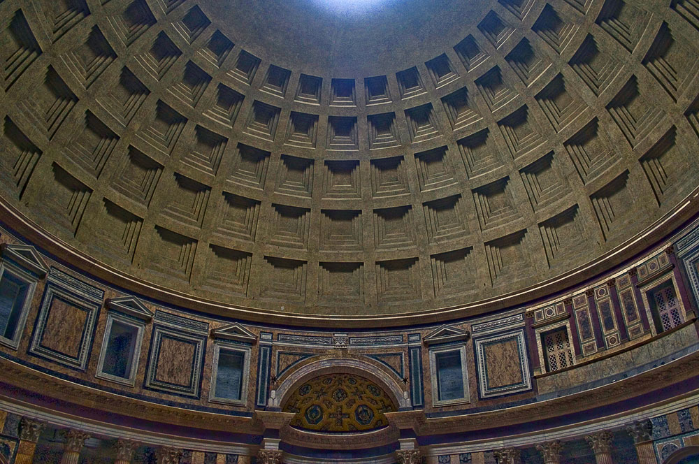 photo "The geometry of the Pantheon in Rome" tags: interior, travel, Europe