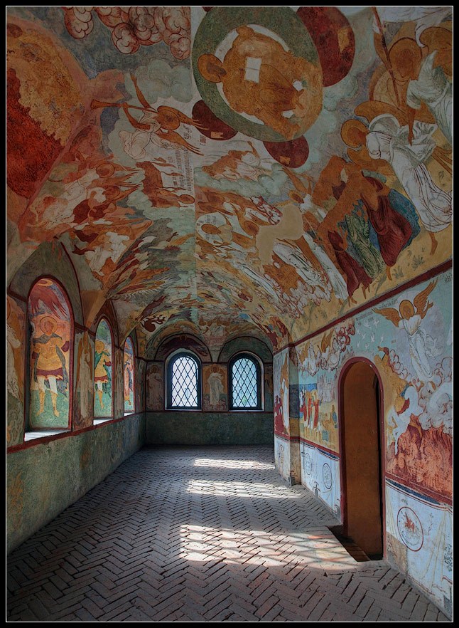 фото "фрески Ростовского Кремля" метки: архитектура, интерьер, пейзаж, 