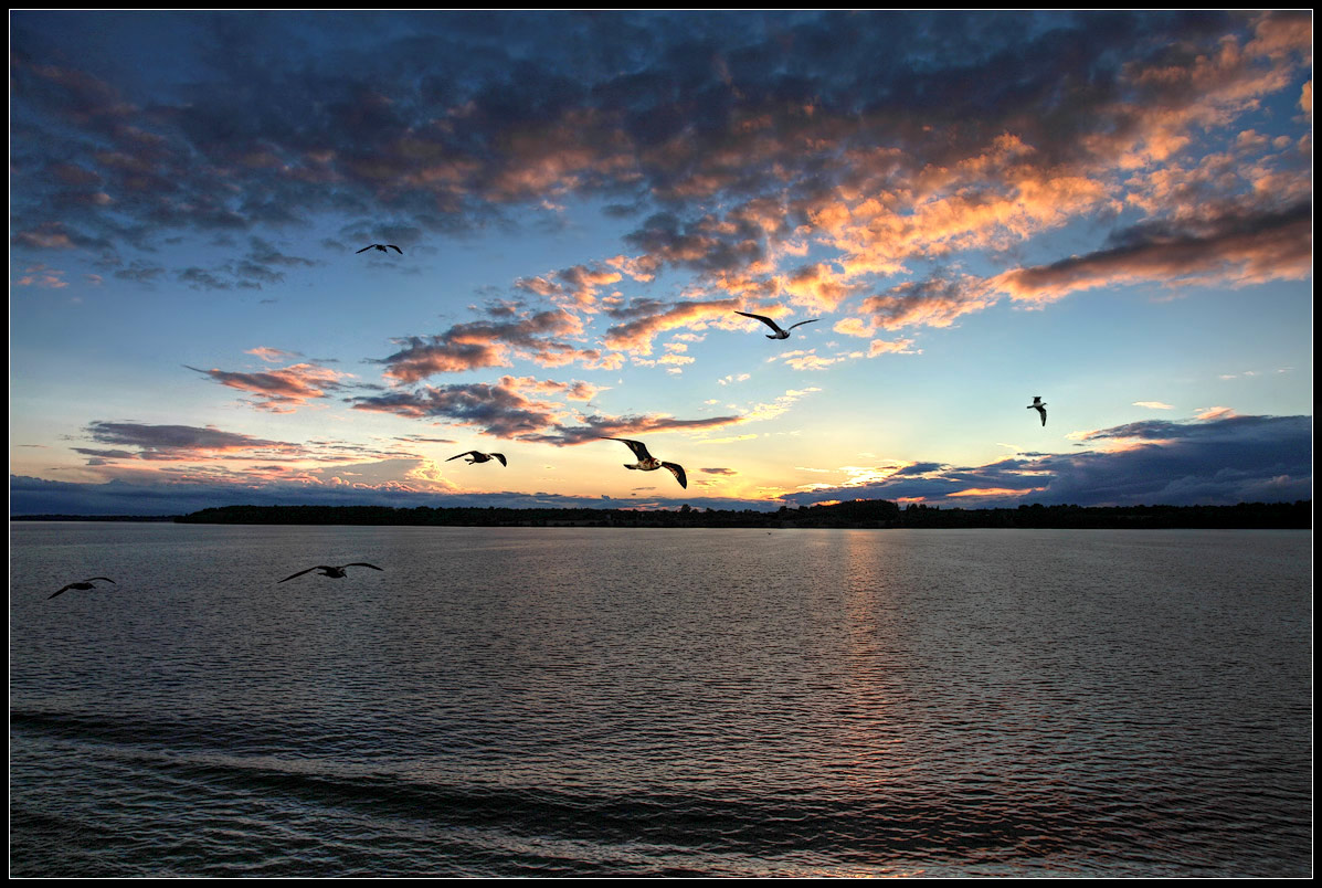 photo "sunset" tags: landscape, sunset, water