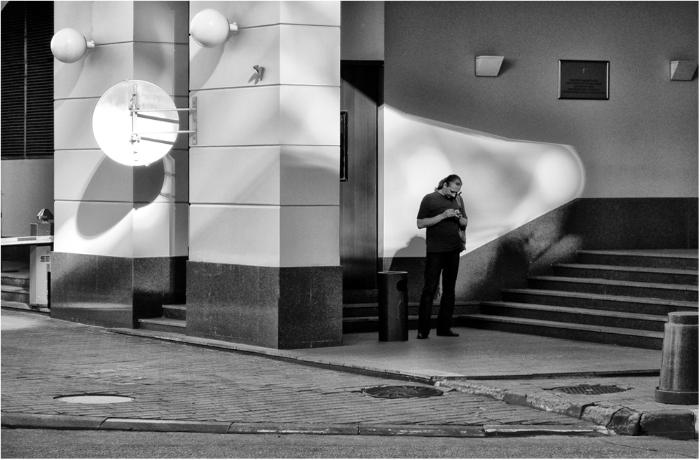 photo "***" tags: city, black&white, 