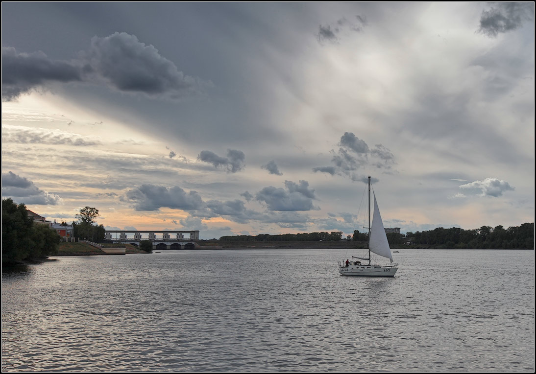фото "вечерняя прогулка по воде" метки: пейзаж, вода
