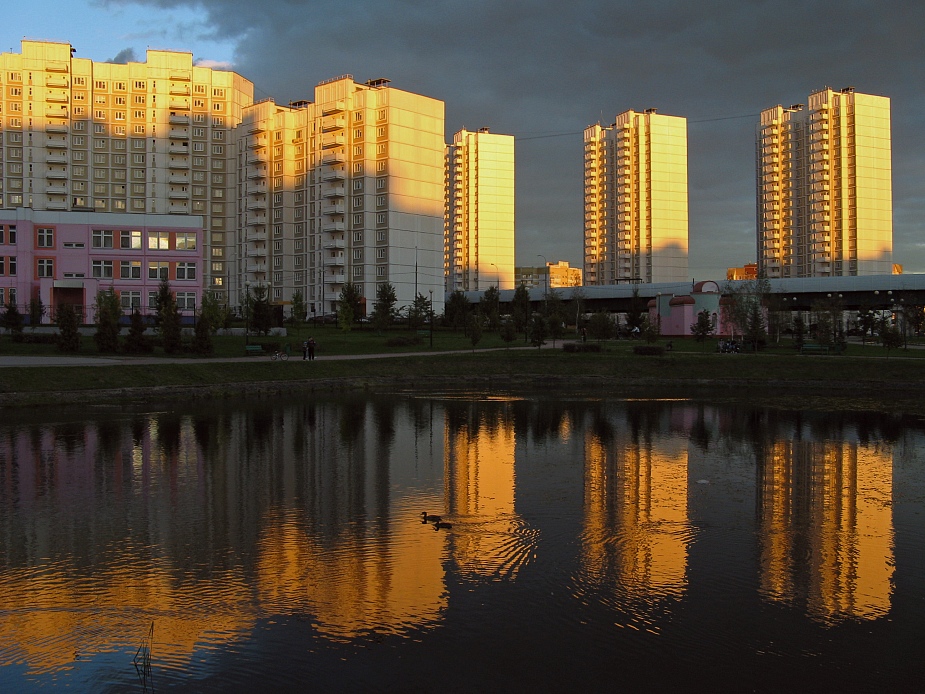 photo "Evening technology (2)" tags: city, landscape, water