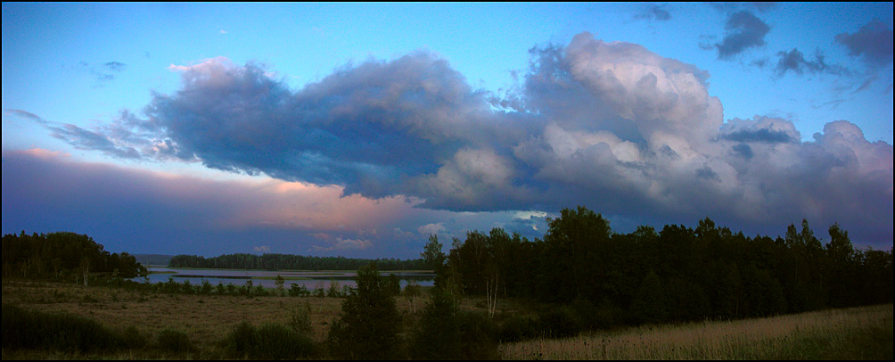 фото "Вечером на озере Ричи" метки: пейзаж, закат, облака