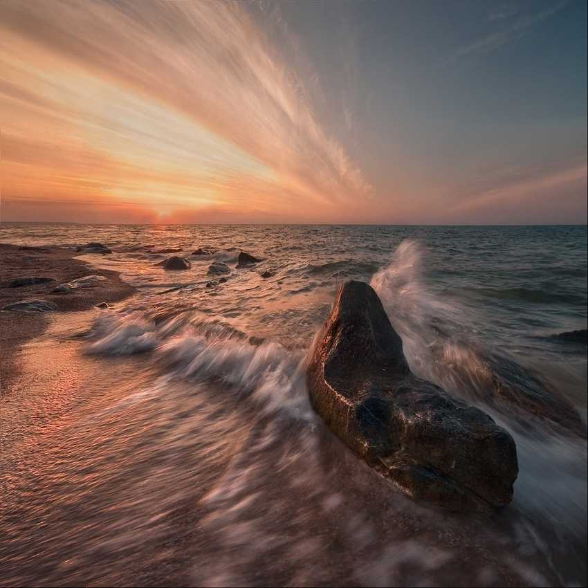 фото "Наедине с морским рассветом-II" метки: пейзаж, вода