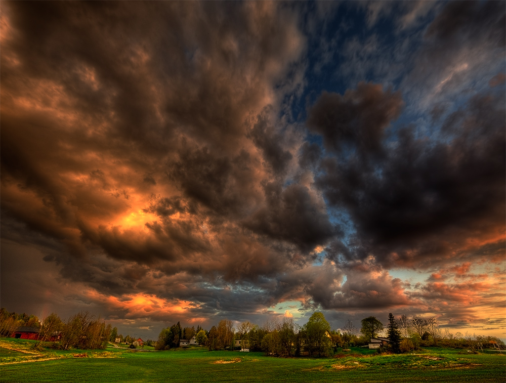 photo "Befor The Rain" tags: landscape, spring, sunset