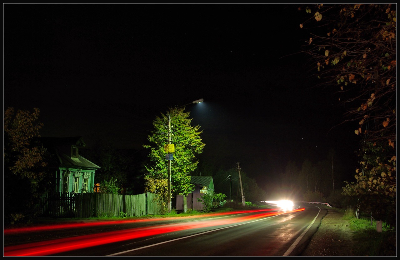 photo "Night... And cars there - here." tags: landscape, travel, Europe, night