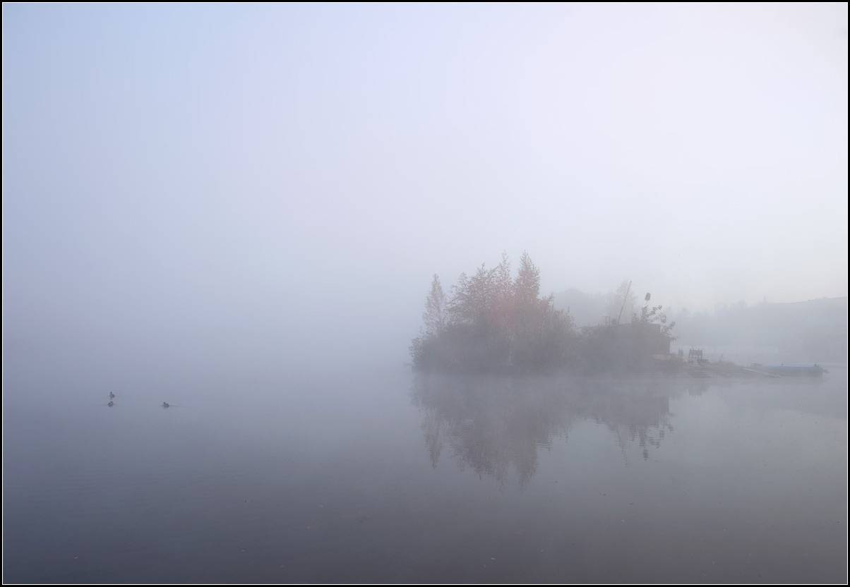 photo "fog" tags: landscape, autumn, water