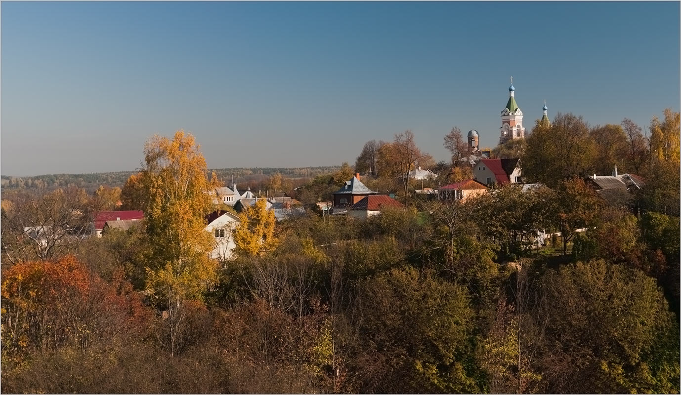 фото "Можайск. Вид со стороны бывшего кремля..." метки: архитектура, пейзаж, осень