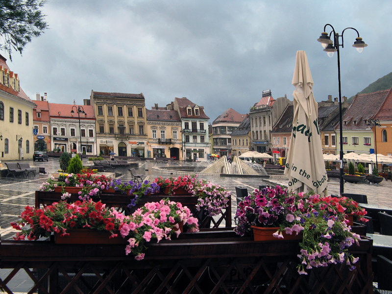 photo "Rain flowers..." tags: city, 