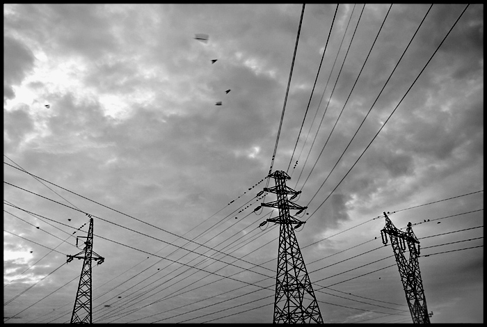 фото "Energy lines" метки: черно-белые, фрагмент, 