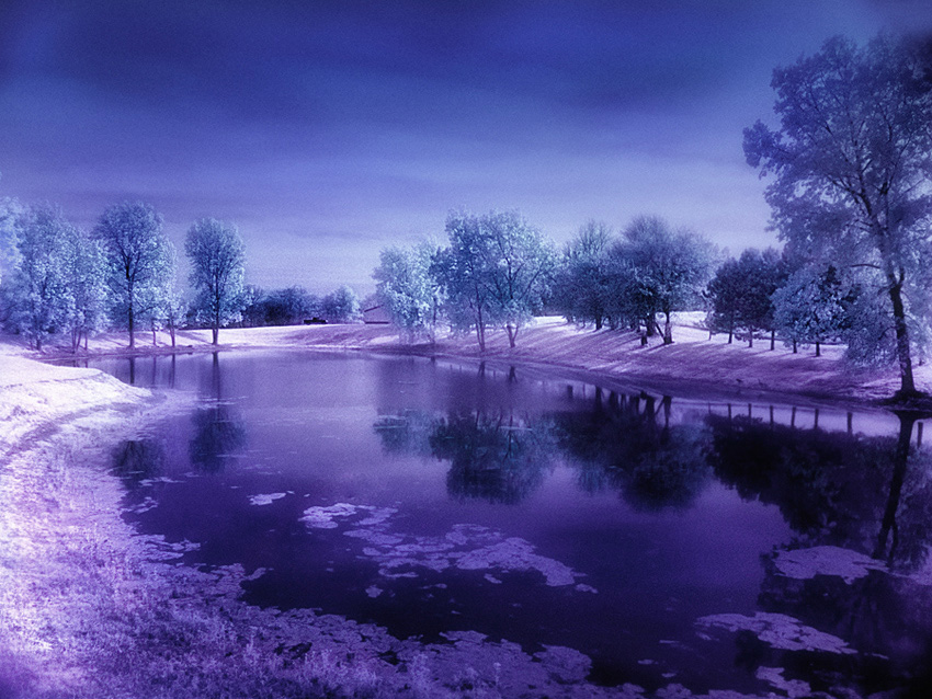 photo "Serenity Lake" tags: digital art, landscape, water