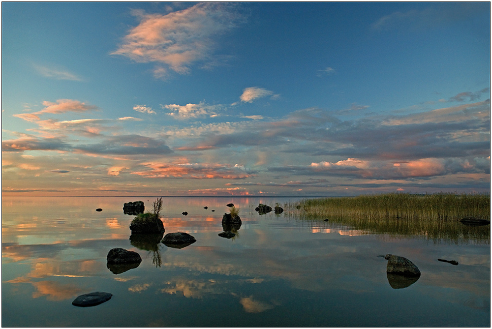 photo "Complacent Onega" tags: landscape, sunset, water