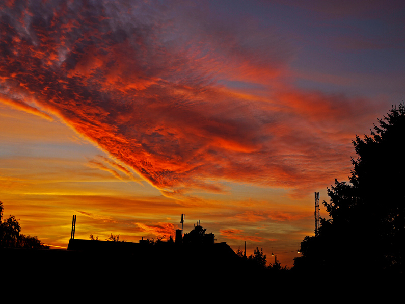 photo "Fire in the sky" tags: landscape, sunset