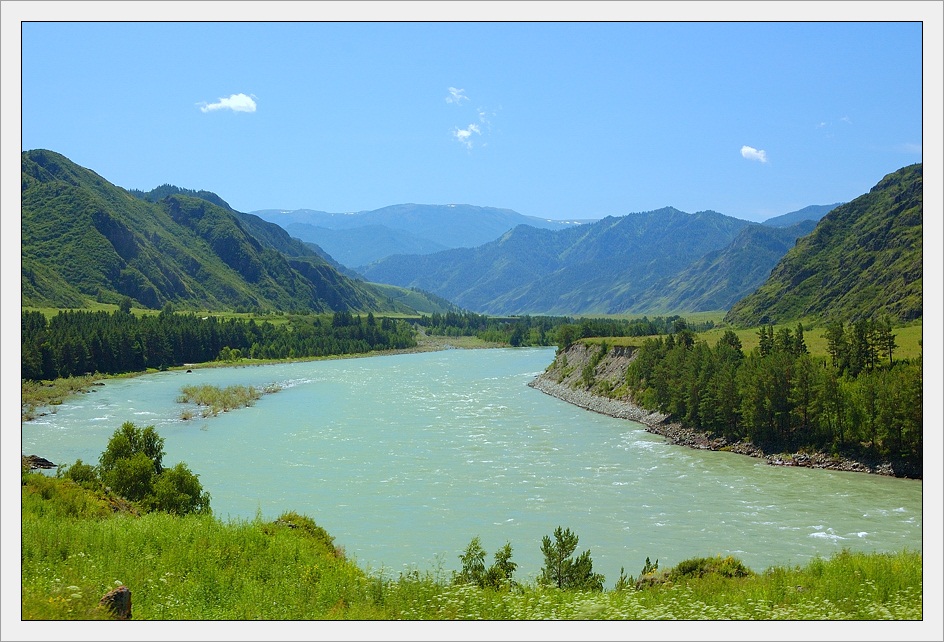 photo "On Chemal trakt - 2" tags: landscape, mountains, water