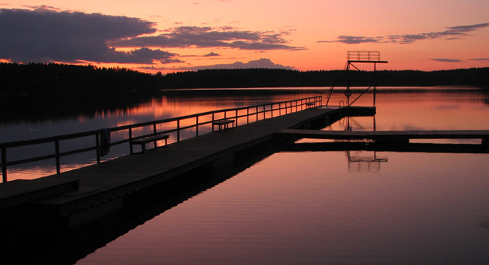 photo "not a time for diving" tags: landscape, night, water