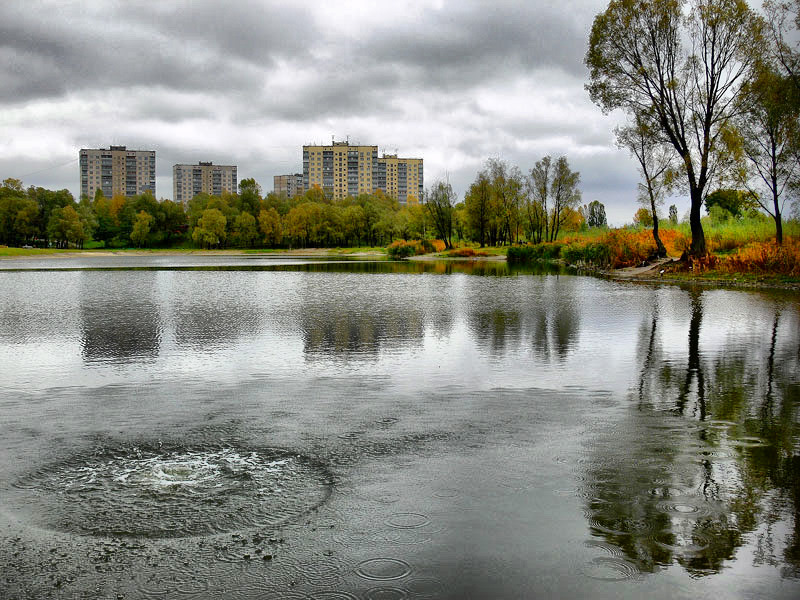 фото "осенний бульк" метки: пейзаж, город, вода