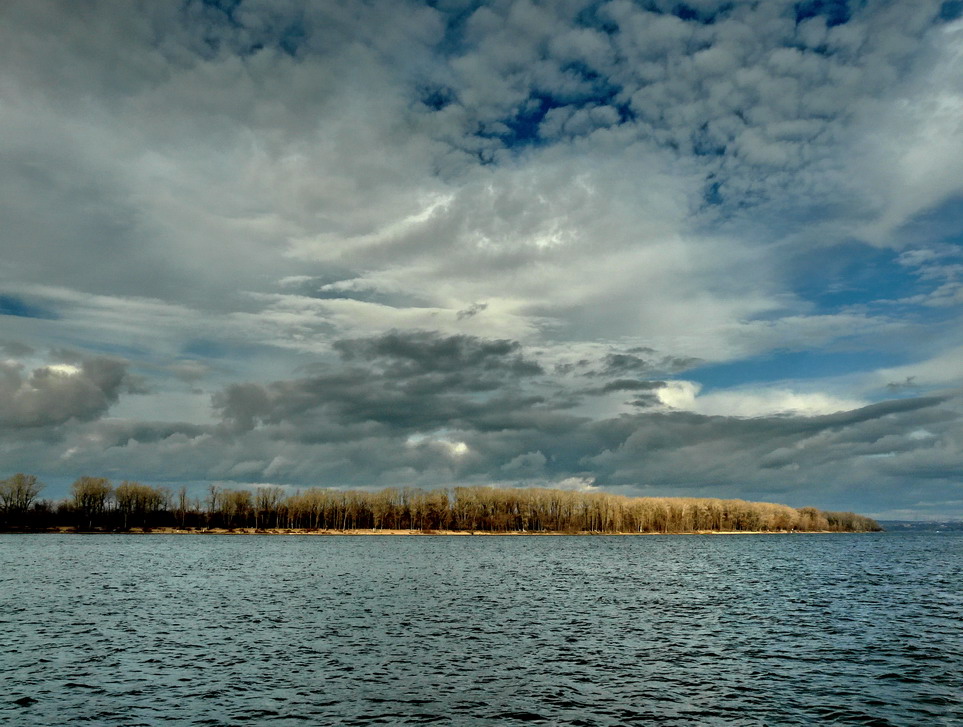 фото "Волга у Самары" метки: пейзаж, вода, облака
