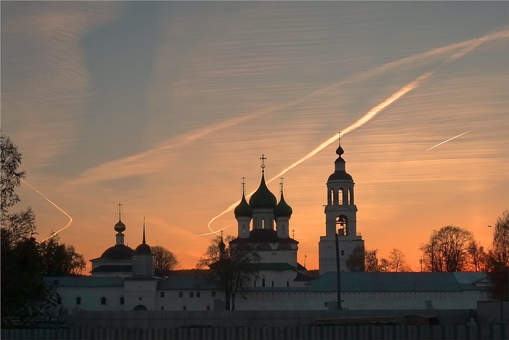 photo "***" tags: architecture, landscape, sunset