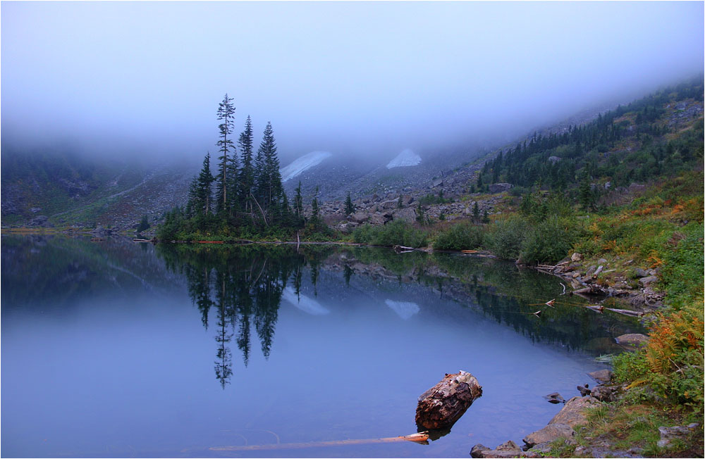 photo "Blue fog" tags: landscape, mountains, water