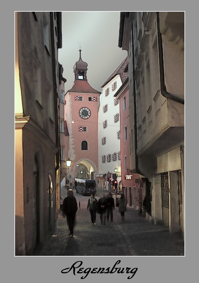 photo "Regensburg" tags: digital art, city, 