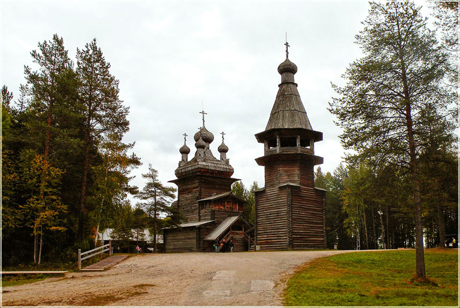 фото "Вознесенская церковь и колокольня." метки: архитектура, пейзаж, 