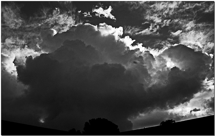 фото "Silver Lining" метки: пейзаж, черно-белые, облака