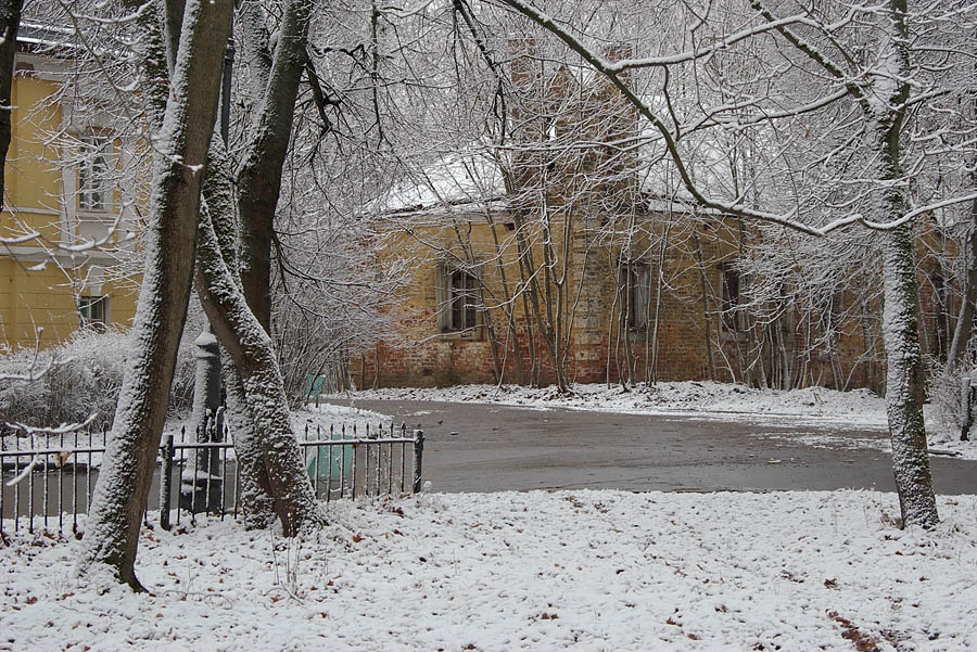 фото "Первый снег." метки: пейзаж, архитектура, осень