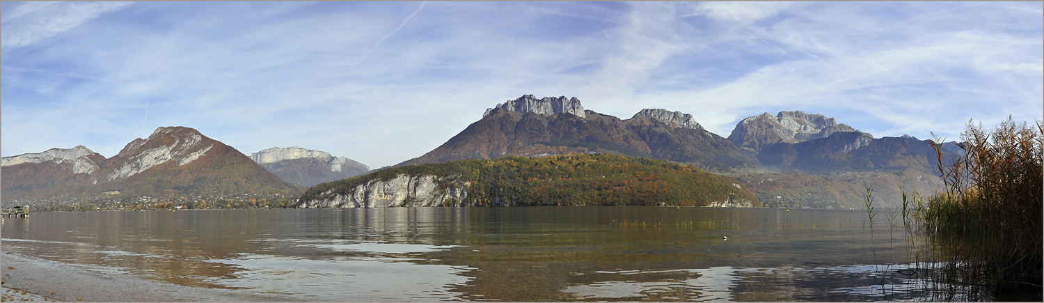 photo "Annecy Lake Cinemascope" tags: landscape, panoramic, mountains