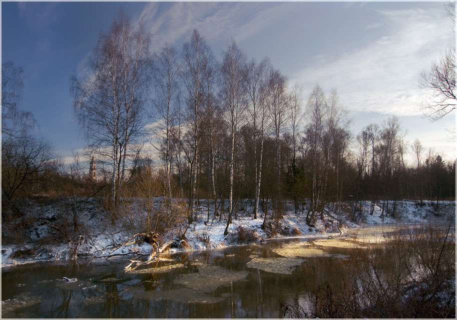 фото "Речка Воря" метки: пейзаж, вода, зима