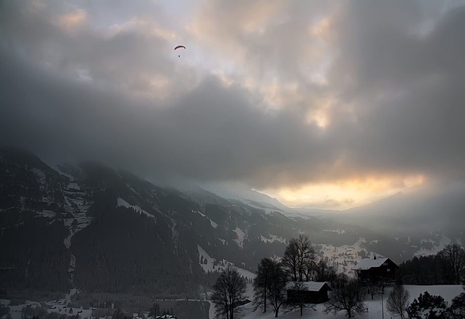 фото "Полёт" метки: пейзаж, горы, закат