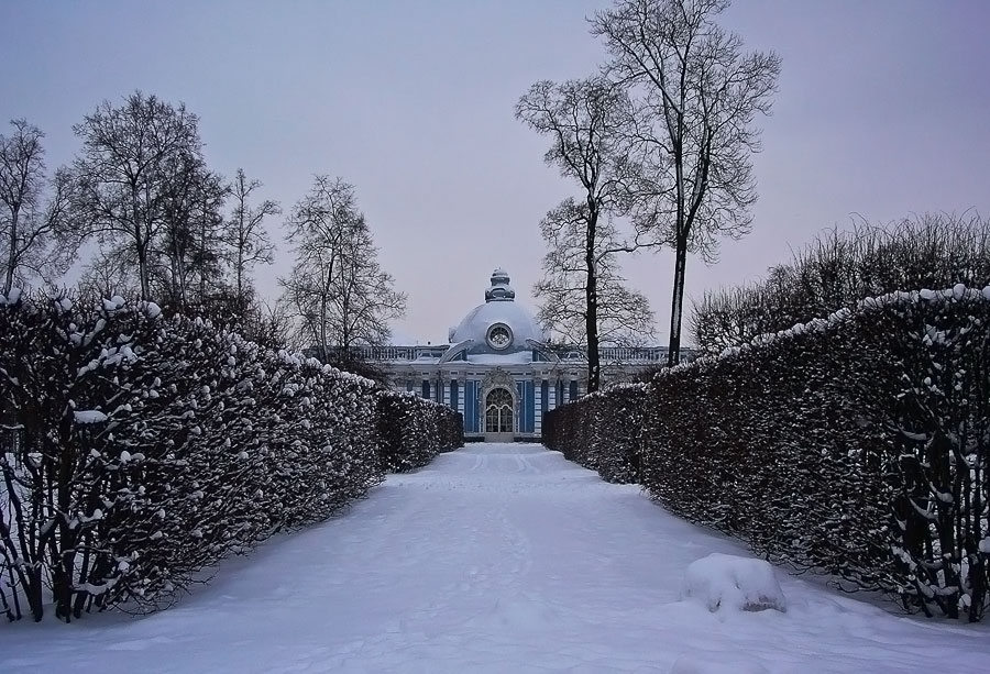 фото "павильон "Грот"" метки: архитектура, пейзаж, зима