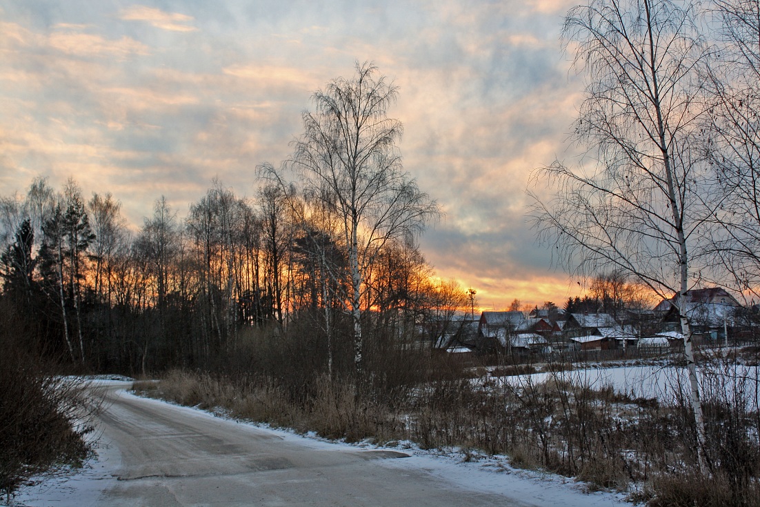 photo "Frosty sky of December" tags: landscape, sunset, winter