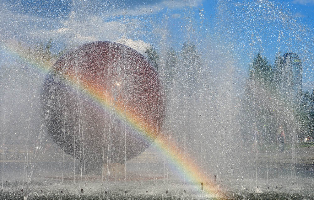 фото "Городская радуга" метки: архитектура, пейзаж, вода