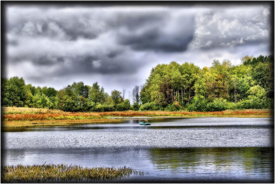 фото "На осеннего карася" метки: пейзаж, вода, осень