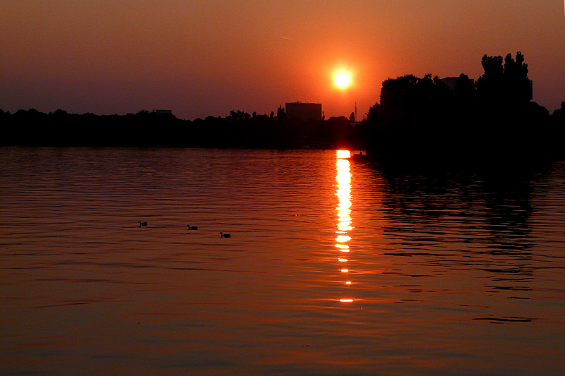 photo "End of day / Конец дня" tags: landscape, lake, summer, sun, sunset