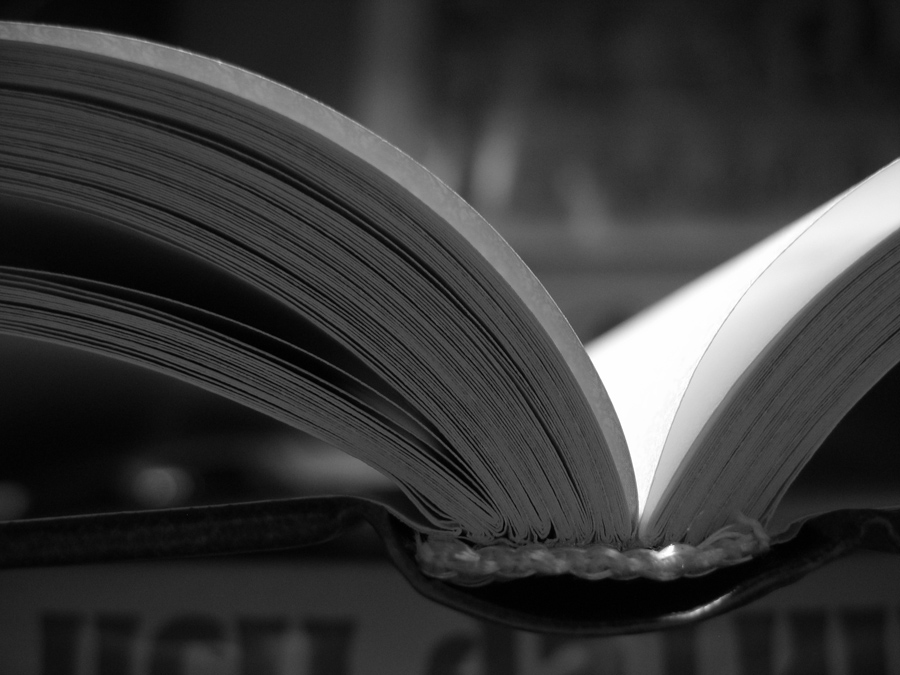 photo "an art of a book 5" tags: black&white, macro and close-up, 