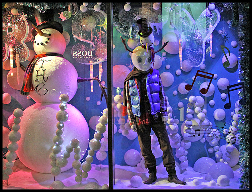 photo "The boy and snow man from a series "Christmas imaginations"." tags: humor, interior, 
