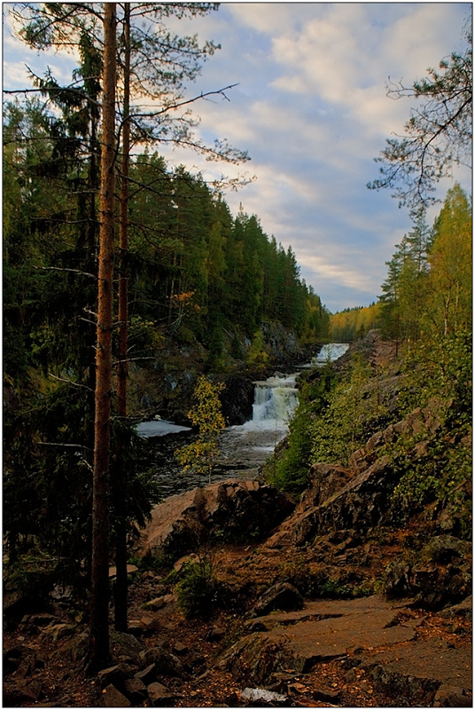 фото "Водопад Кивач" метки: , 